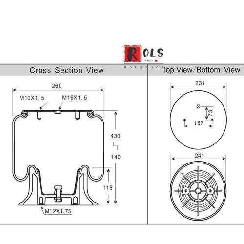 w01-m58-6251气囊卡车空气弹簧避震悬挂气动浮桥减震重型1r11-826
