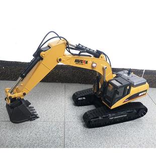 汇纳580遥控合金挖掘机遥控挖土机三合一抓球抓木模型工程车套装