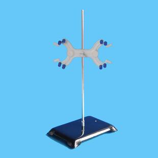 加厚铁架台滴定蝴蝶铝质台夹底座*厘米滴定管固定架