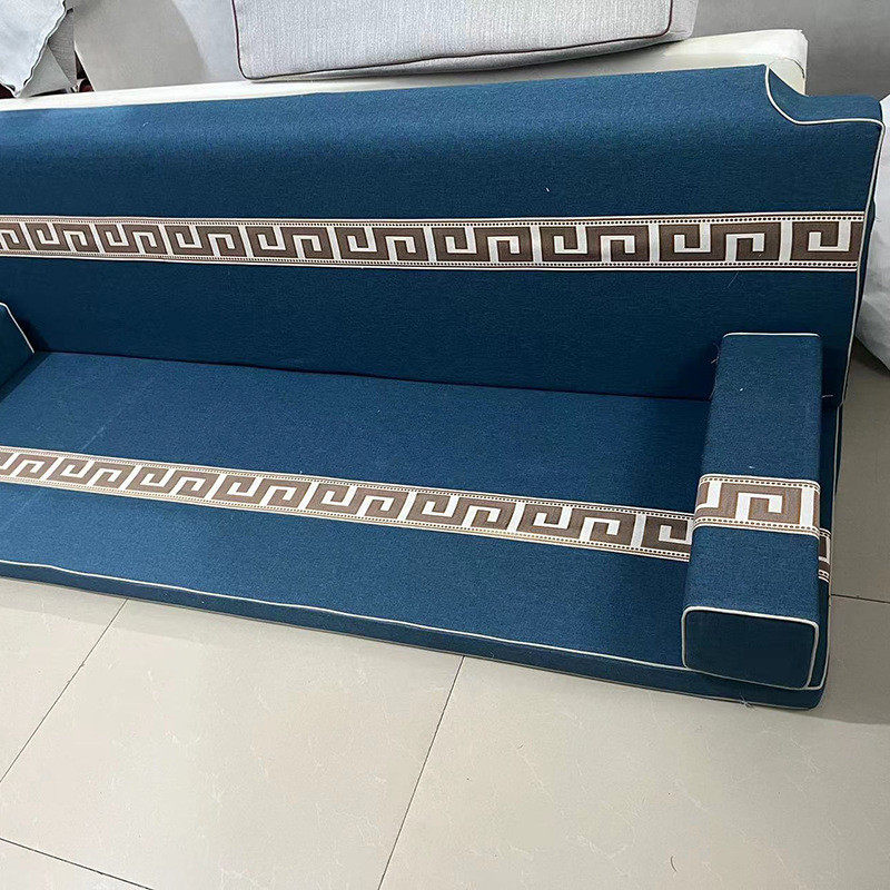 新中式沙发垫高端实木家具亚麻红木沙发坐垫高级感海绵垫子罗汉床