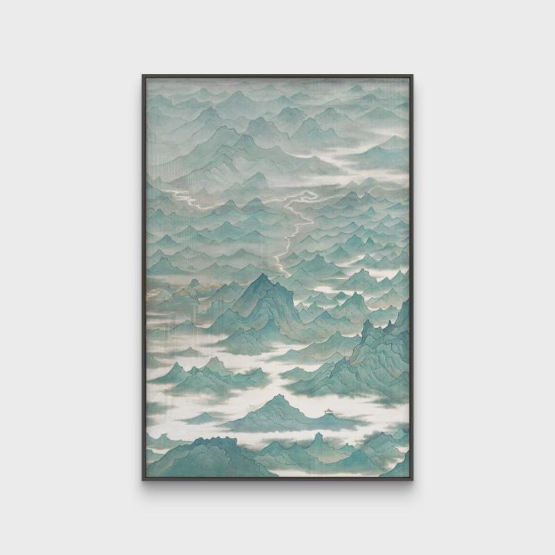 新中式客厅餐厅书法软装茶室民宿禅意挂画日式玄关别墅装饰画壁画图片