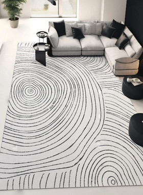 m3no圈绒地毯客厅茶几毯灰色轻奢现代简约沙发卧室地垫家用大面积