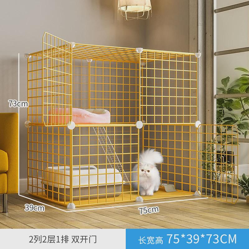 猫笼子家用室内三层猫咪别墅超大自由空间带两层一体厕所小型猫屋