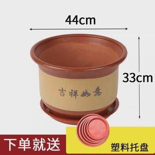 包邮 龙缸大花盆陶瓷特大号 大号家用粗陶大型种树室外庭院2024