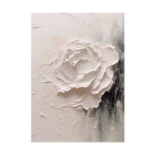 客厅背景墙纯手绘抽象立体花卉玄关装饰画现代大芬油画村肌理挂画