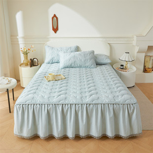 厂家直销新款 床裙床罩床垫保护套公主风 ‘全棉可水洗大豆棉四季