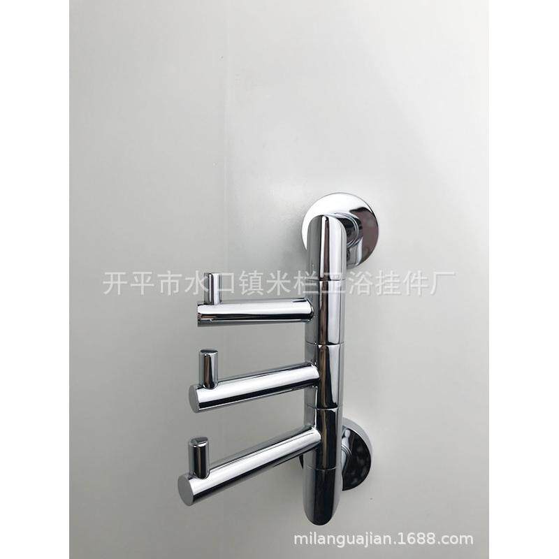 银色不锈钢旋转活动挂衣钩晾衣阳台摇摆浴室钩衣架