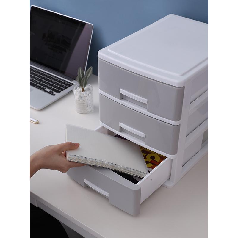 热销x6ro批发a4桌面收纳盒抽屉式办公室文件整理储桌上置物架书桌