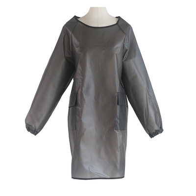 半透明防水罩衣宠物店美容长袖洗车工作服tpu厨房围裙亚马孙出口