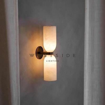 Tandem美式轻奢全铜天然云石壁灯设计师款客厅卧室背景墙氛围壁灯