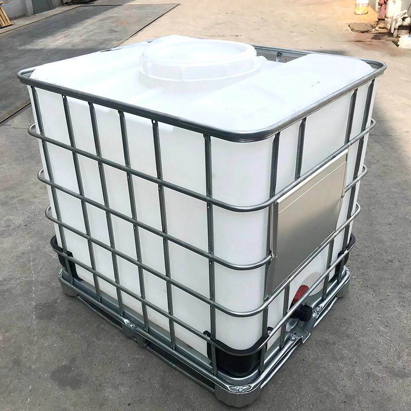大口吨桶厂家生产1000升大容量大口径盖桶加厚塑料集装方形桶