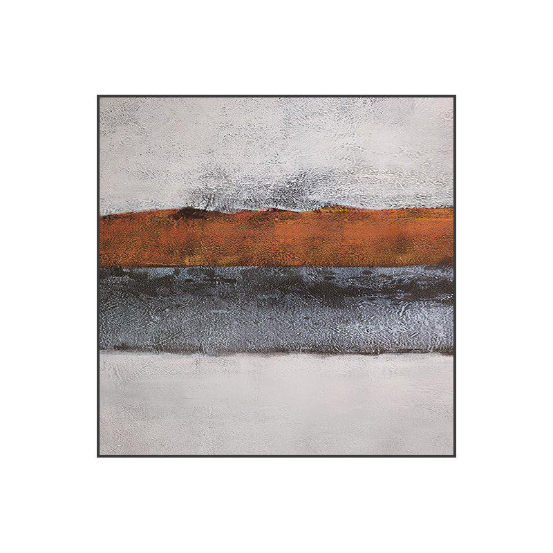 2021侘寂风挂画样板房客厅背景墙装饰画高级感入户玄关画简约现代