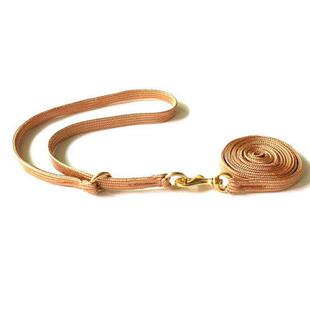 狗狗牵引绳新款黄色比赛控制P链训犬狗链金毛萨摩边牧中型犬项圈