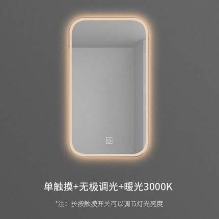 智能浴室镜子卫生间挂墙触摸屏防雾led带灯洗手间厕所发光镜