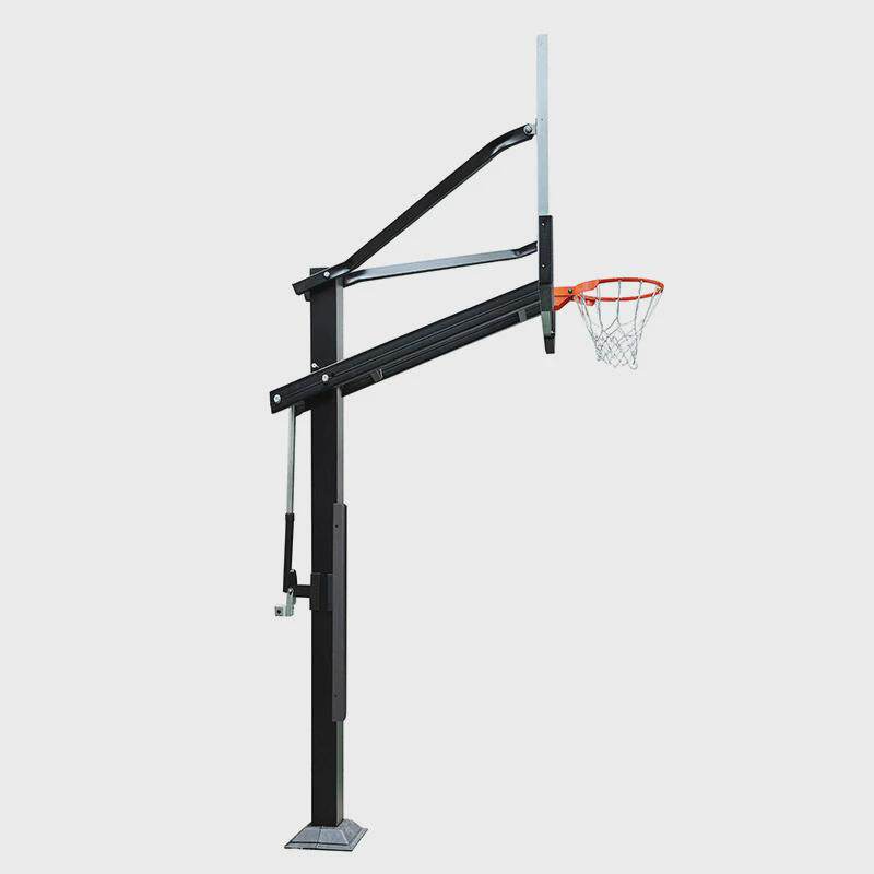 p029学校家用杆标准高度地埋式篮球架15cm方管主可升降