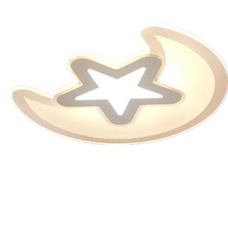 现代简约LED吸顶灯超薄卧室灯幼儿园星星月亮儿童房间灯具灯饰
