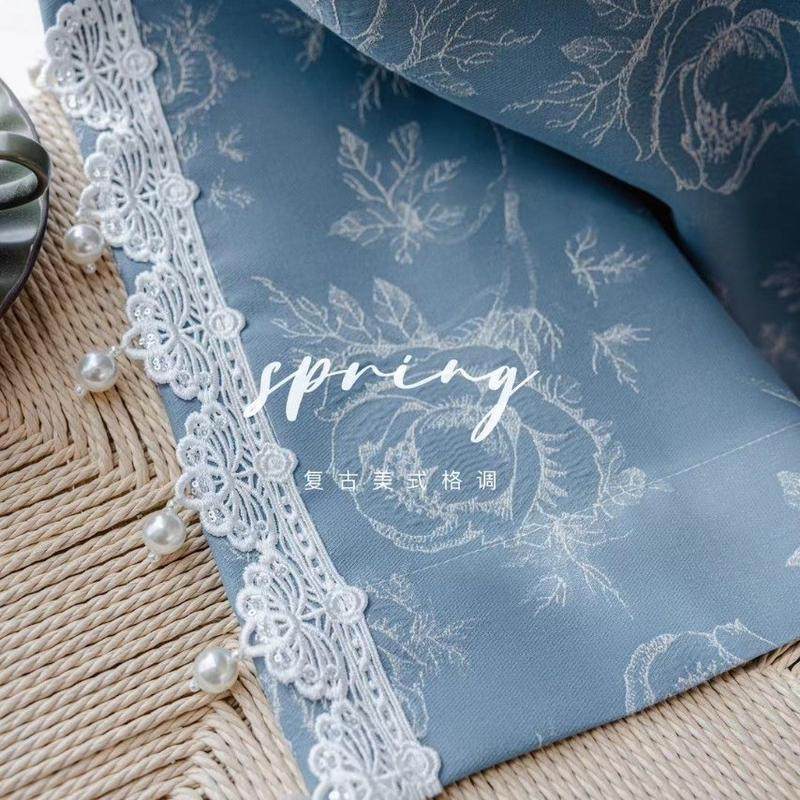 新款客厅古风窗帘复古摩登黑白浪漫法式南洋中遮光成品高温定型帘,居家布艺,成品窗帘,淘宝优惠券,粉丝福利购,淘宝优惠卷