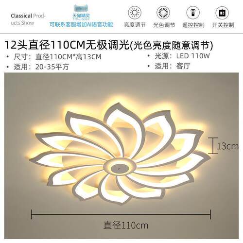 卧室灯具2024年新款简约现代大气灯饰大厅灯led吸顶灯大灯客厅灯