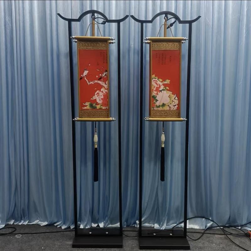 新中式婚庆布置道具铁艺灯光宫灯路引汉唐仿古婚礼灯笼摆件装饰