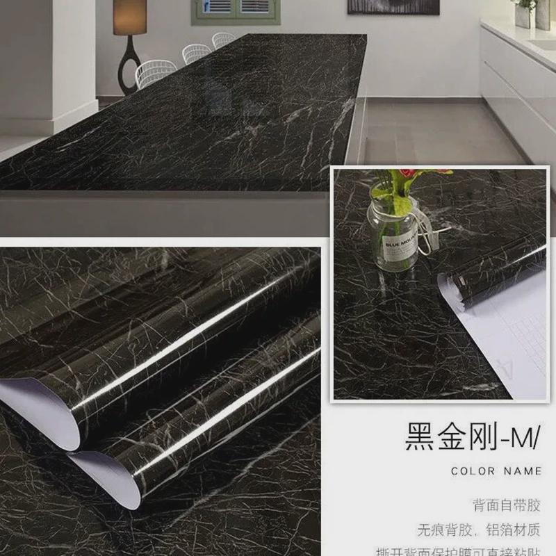 墙纸自粘防水防潮装饰客厅墙贴米壁纸仿大理石50厨房贴纸pvc强贴