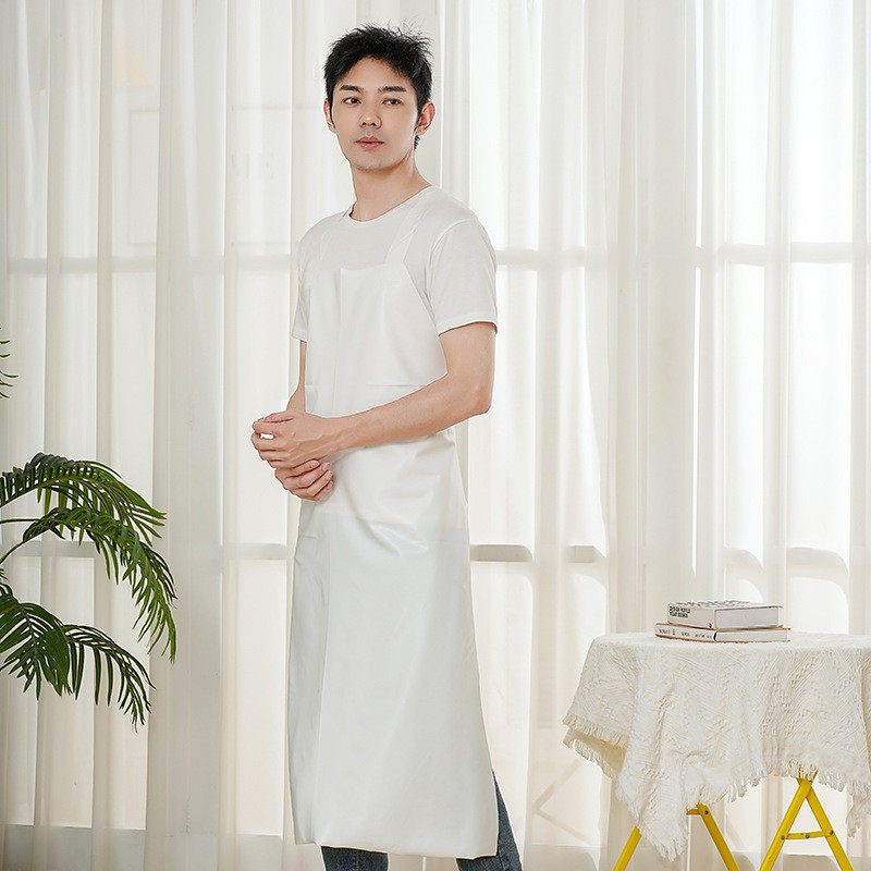 86m0防水围裙皮加长加大防油男士工作服女餐饮男食堂洗碗厨房