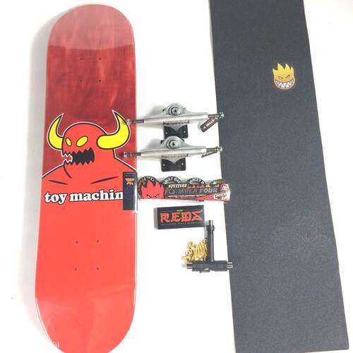 toymachine双翘滑板8.0-8.5inch全加枫木四轮滑板车组装一套整板