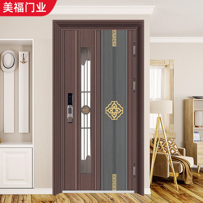 304不锈钢门韩式门单门高端安全防盗门加厚通风门中门新款入户门