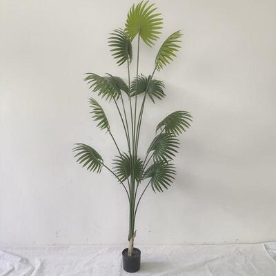 仿真植物软装装饰假绿植盆栽摆件仿真加州蒲葵扇葵棕榈树现货