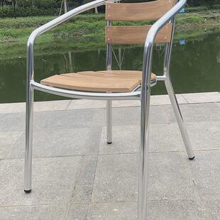 柚木方桌户外桌椅组合休闲椅室外庭院阳台露天餐桌网红店配套桌椅