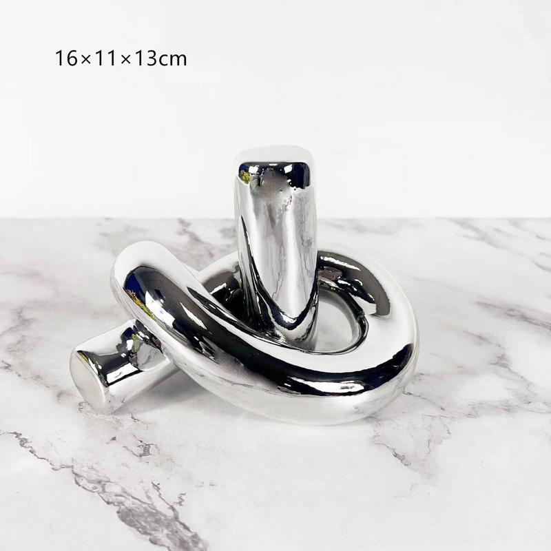 样板间创意扭曲树结树脂小摆件现代客厅电视柜家居装饰品