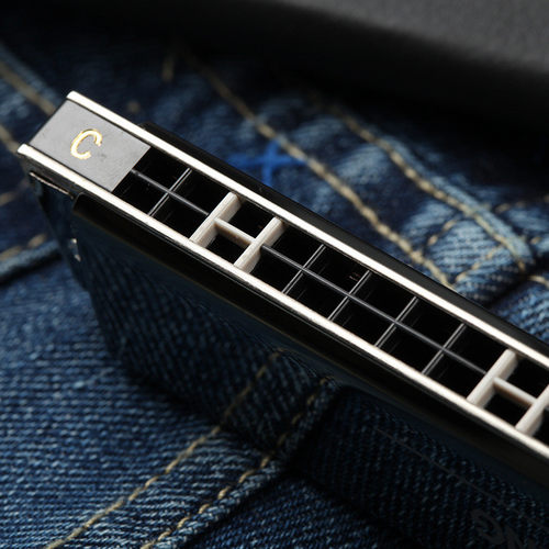 孔声24孔黑色复音口琴ks-2403gm成人演奏初学练习乐器口琴