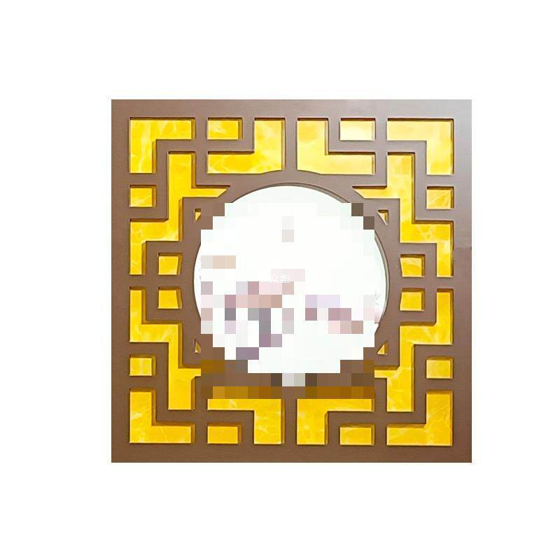 镂空花格吊顶中式走廊过道客厅隔断屏风玄关背景墙雕花板通花pvzb