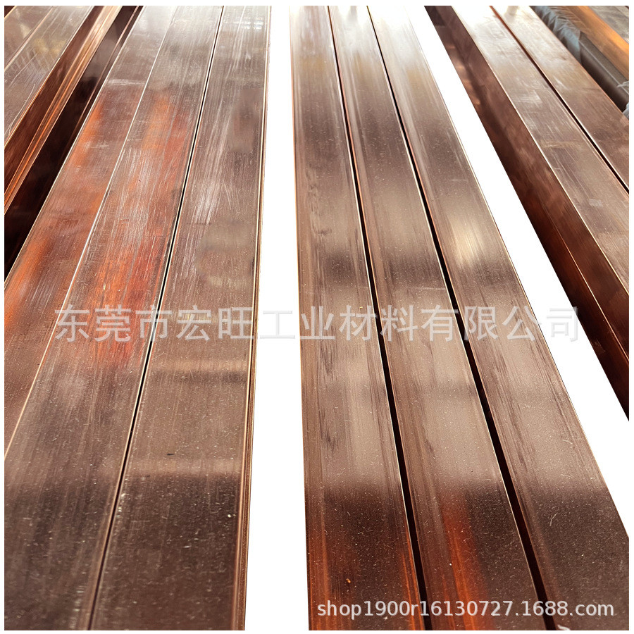 t2纯紫铜排铜扁条全任意半硬2345610203050mm硬切割制作