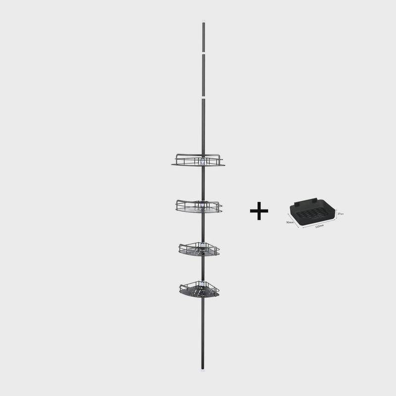新款立德免安装稳固uv板顶天立地架置物架免打孔浴室卫生间收纳架,家庭/个人清洁工具,浴室角架/置物架,淘宝优惠券,粉丝福利购,淘宝优惠卷