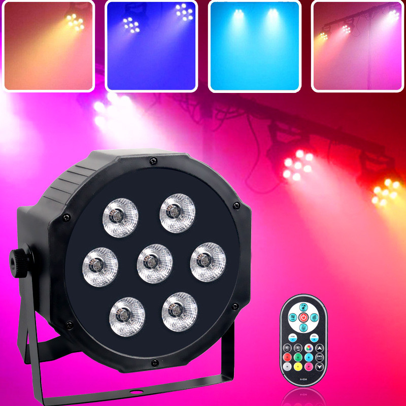 全彩帕灯酒吧婚庆演出舞台灯光声控染色led气氛闪光七彩DJ背景灯