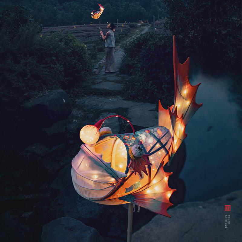 王的手创安康鱼灯笼中秋节手工DIY材料包花灯竹编中式古风国潮,节庆用品/礼品,灯笼,淘宝优惠券,粉丝福利购,淘宝优惠卷