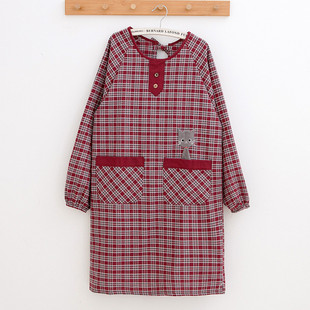 超好看工作服罩衣男 防水污棉围兜时尚 围裙家用厨房2024新款 女长袖