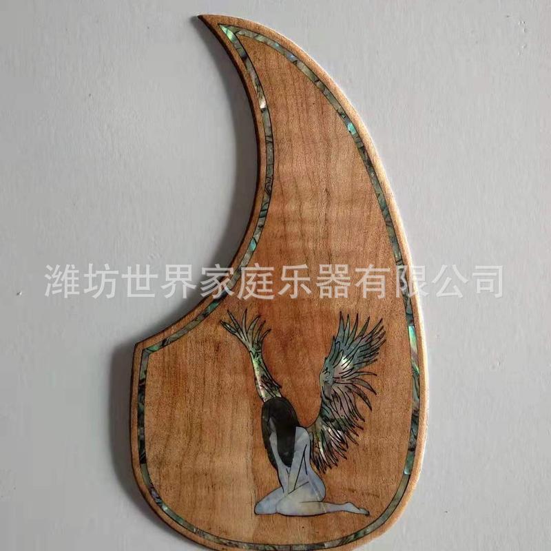 吉他木质护板螺钿镶嵌工艺木质吉他护板配件配发