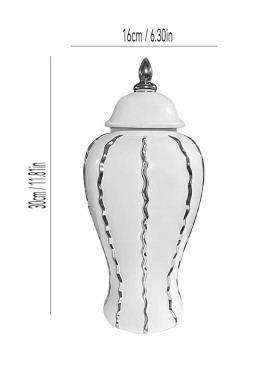 中东姜罐现代装饰罐奢华婚礼白金花瓶北欧客厅家居卧室客厅餐桌摆