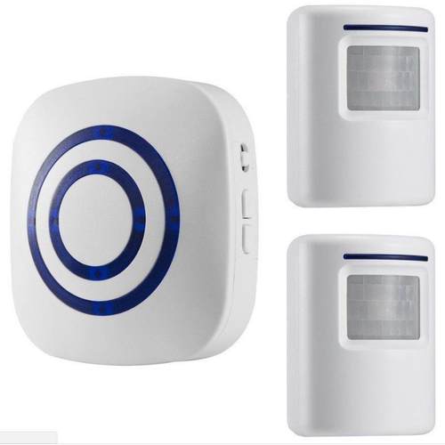 插电款感应门铃分体门铃两感应一接收欢迎光临感应器