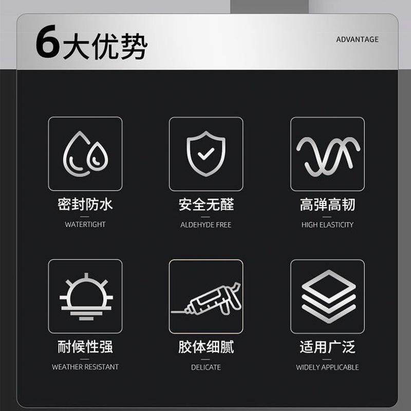 整箱结构胶995耐硅酮中性候防水门窗胶密封粘瓷砖玻璃强力建筑用