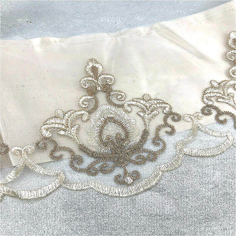 沙发窗帘婚庆布艺蕾丝水溶复合接缝接高花边装饰整条标价26米一条