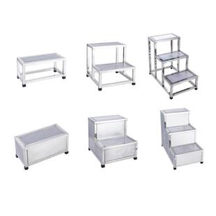 热销304不锈钢脚踏凳室内家用登高工业楼梯踏步台阶两二三步梯