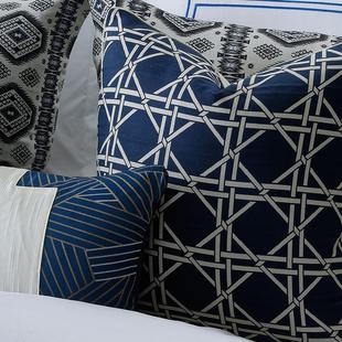 软装 系列别墅家具展厅设计床上用品套件 样板房间床品多件套美式