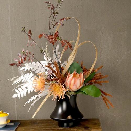 小清新桌花仿真花摆件高品质客厅茶几装饰品花北欧餐桌面卧室假花