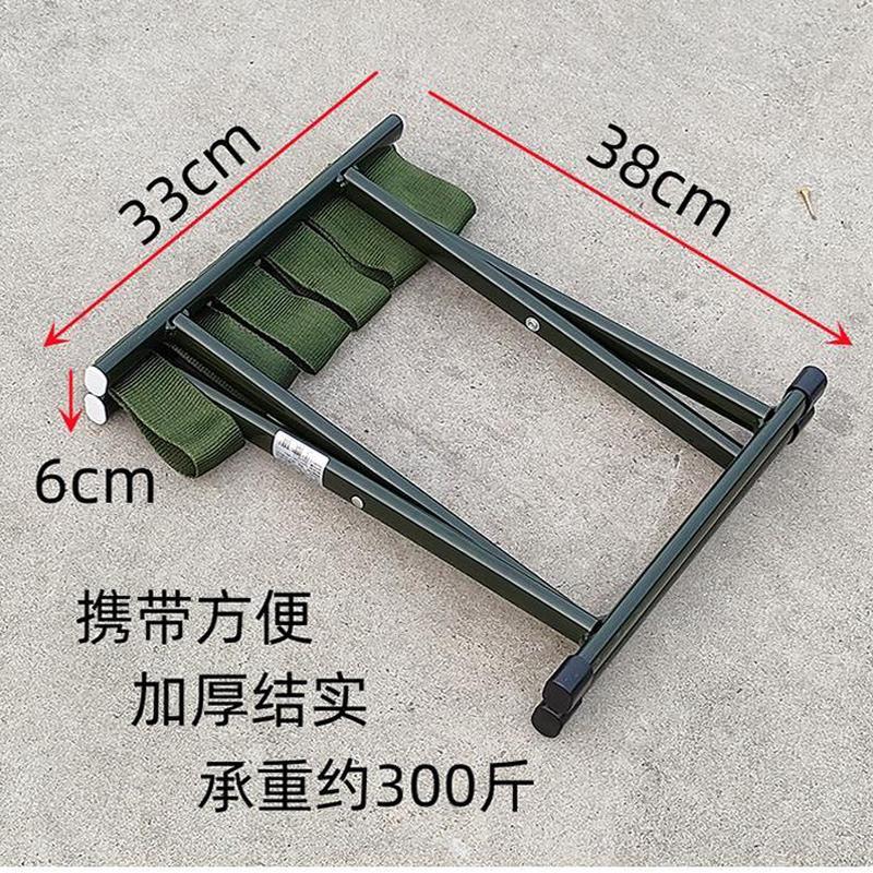 军绿色马扎折叠凳加厚折叠板凳钓鱼钓鱼凳折叠椅子用马扎凳子新品