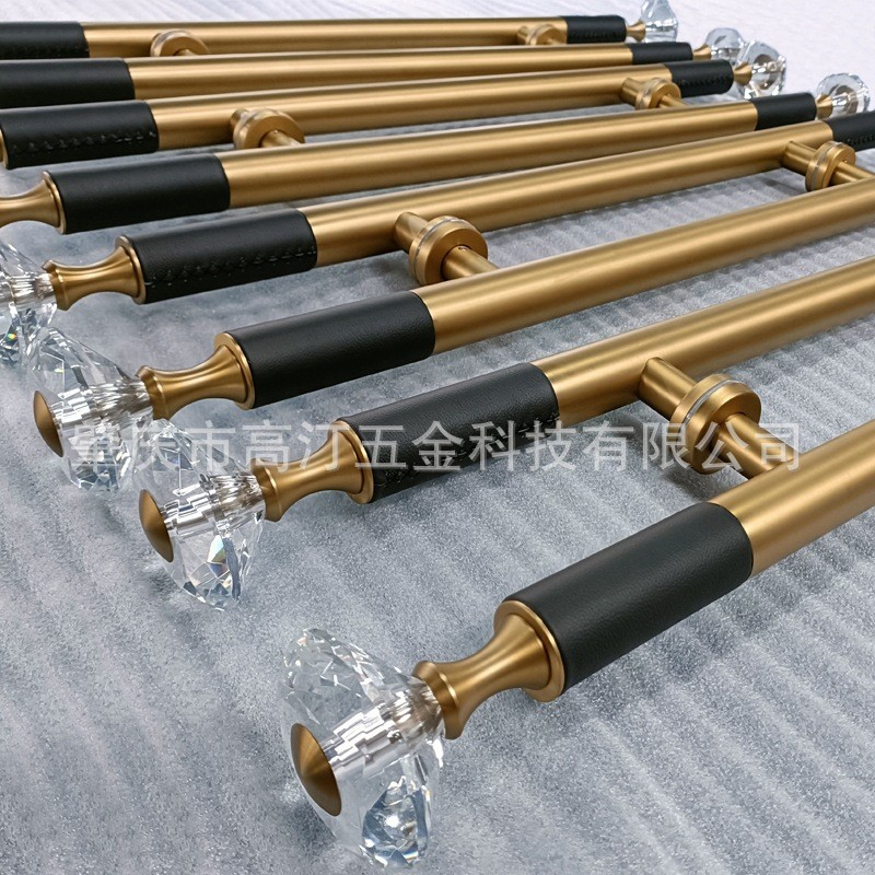 高汀五金不锈钢玻璃门大拉手轻奢简约酒店中式豪华套房别墅门把手