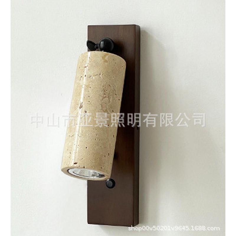 日式复古床头壁灯黄洞石客厅沙发电视机背景墙楼梯过道阳台过道灯