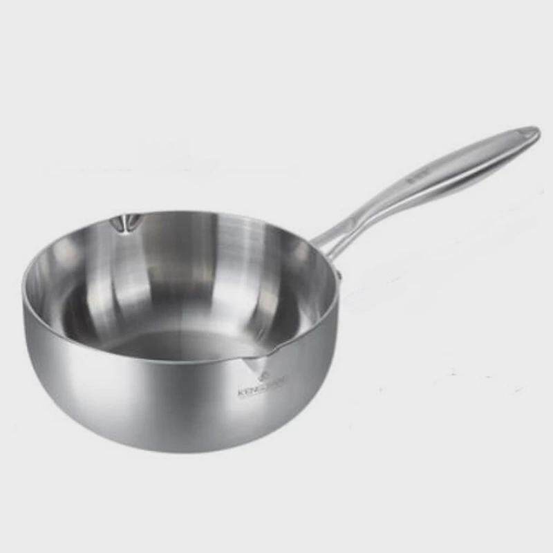 316不锈钢雪平锅不粘锅小奶锅家用煎炸无涂层日式汤锅煮面锅