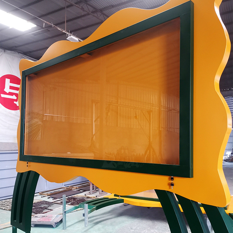 小区不锈钢宣传栏公示栏定制定做房地产宣传栏警示宣传牌公告栏